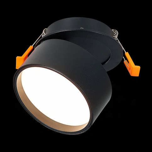 ST651.438.09 Встраиваемый поворотный светильник Черный LED 1*9W 3000K 720Lm Ra>90 120° IP20 D85xH68 фото 1