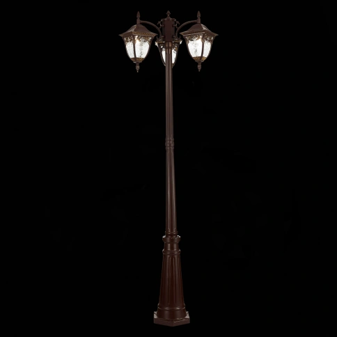 SL083.705.03 Светильник уличный наземный ST-Luce Кофейный/Кофейный, Прозрачный E27 3*60W фото 1