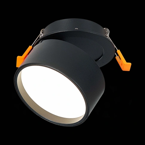 ST651.448.09 Встраиваемый поворотный светильник Черный LED 1*9W 4000K 720Lm Ra>90 120° IP20 D85xH68 фото 1