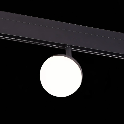 ST358.436.07 Магнитный трековый светильник Черный LED 1*7W 3000K 520Lm Ra>80 120° IP20 L120xW90xH192 фото 1