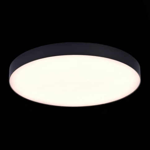 ST606.432.96 Светильник потолочный Черный LED 1*96W 3000K 8 640Lm Ra>85 120° IP20 D600xH55 185-265V фото 1