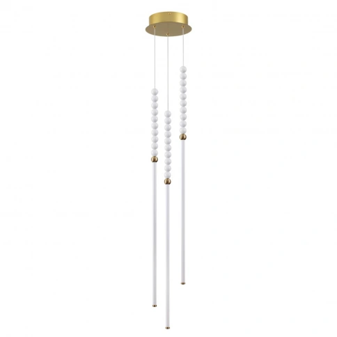 6639/33L HIGHTECH ODL24 291 металл/античная бронза/белые бусы из акрила Подвесной светильник IP 20 L фото 2