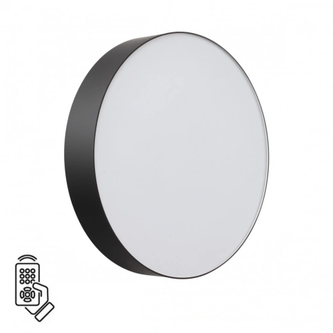 7780/DL BASICA SN 000 Светильник пластик/белый/черный LED 48Вт 3000-6000К D390 IP43 пульт ДУ OPTIMA фото 1
