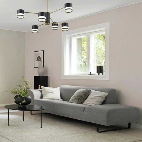 8240/6C COMFI LN25 197 черный/латунь, металл/акрил Люстра потолочная LED GX53 6*7W 220V LANIKA фото 3