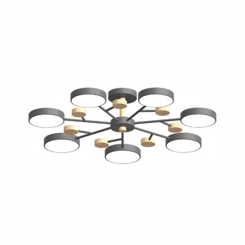 Потолочный cветильник LED4U L3205-800 GR фото 1