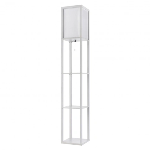 8089/1F COMFI LN25 361 белый, дерево/текстиль Торшер Е27 1*60W 220V PRACTIC фото 1