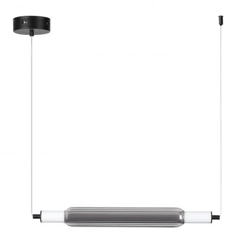 6556/15L LEDIO LN25 237 черный/дымчатый/металл/акрил, стекло Подвес LED 15W 4000К 220V TRENDY фото 2