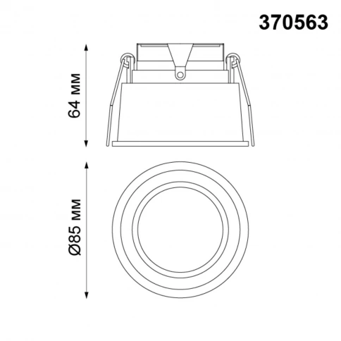 370563 SPOT NT19 516 белый Встраиваемый светильник IP20 GU10 50W 220-240V CLOUD фото 1