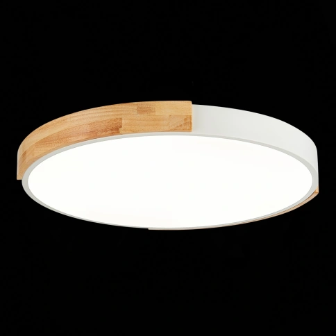 SLE201352-01 Светильник потолочный Белый, Светлое дерево/Белый LED 1*40W 3000K/4000K/6000K фото 1