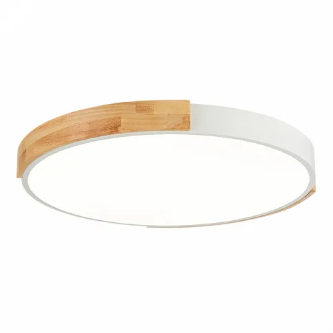 SLE201352-01 Светильник потолочный Белый, Светлое дерево/Белый LED 1*40W 3000K/4000K/6000K фото 2