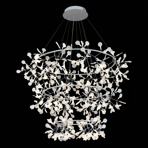 SL379.103.486 Люстра подвесная ST-Luce Серебристый/Белый LED 486*0,5W 3500K фото 1