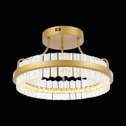 SL383.202.01 Светильник потолочный ST-Luce Матовое золото/Прозрачный LED 1*34W 3000K фото 1