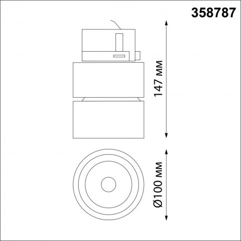 358787 PORT NT21 271 черный Трехфазный трековый светодиодный светильник IP20 LED 25W 4000K 2200Лм 10 фото 1