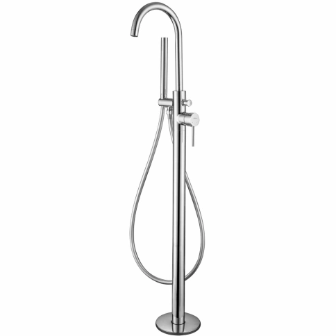 Смеситель ABBER Wasser Kreis AF8115 напольный для ванны, хром фото 1