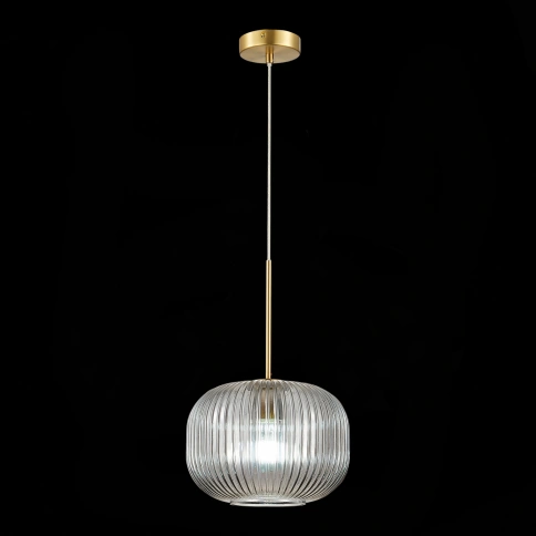 SL1154.303.01 Подвес ST-Luce Латунь/Дымчатый E27 1*60W фото 1