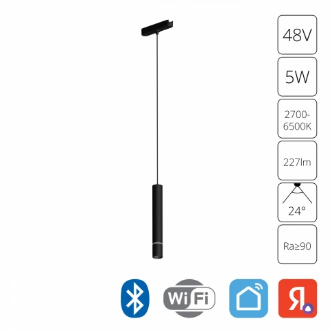 Магнитный трековый светильник Arte Lamp RAPID SMART A2959PL-1BK фото 1
