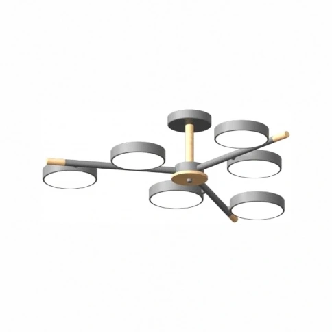 Потолочный cветильник LED4U L3208-800 GR фото 1