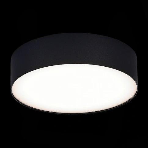 ST606.442.27 Светильник потолочный Черный LED 1*27W 4000K 2 430Lm Ra>90 120° IP20 D220xH55 185-265V фото 1