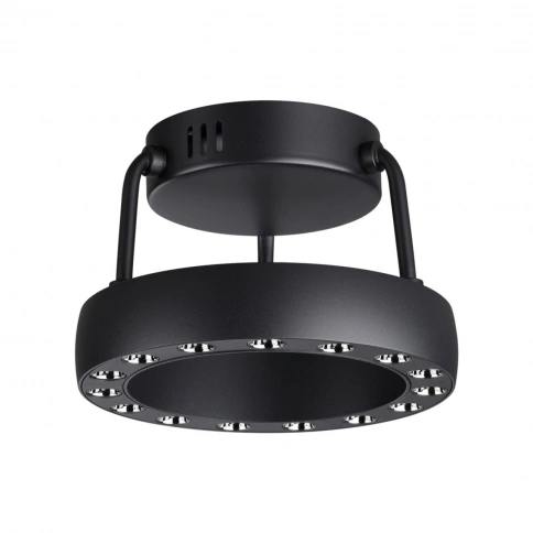 359398 OVER NT24 278 черный Светильник накладной светодиодный IP20 LED 12W вниз/5W вверх 220V 1360Лм фото 1