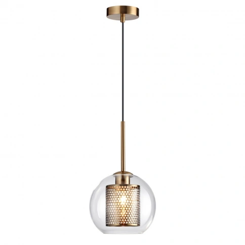 4939/1 PENDANT ODL22 467 античн.бронза/металл/прозрачный/стекло Подвес E27 1*40W CLOCKY фото 3
