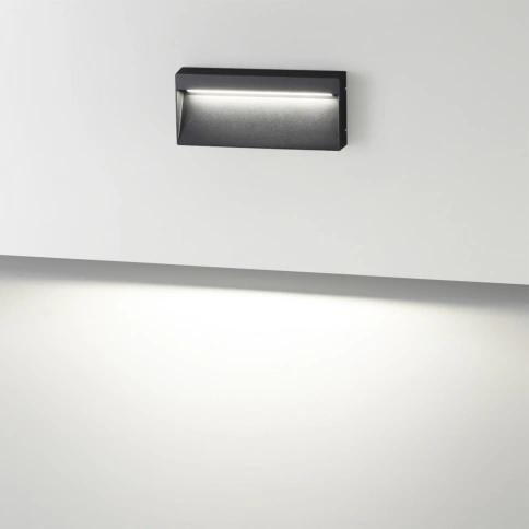 6649/5WL NATURE ODL24 727 черный/металл/акрил Подсветка для лестниц IP54 LED 5W 4000K 180° AC85-265V фото 3