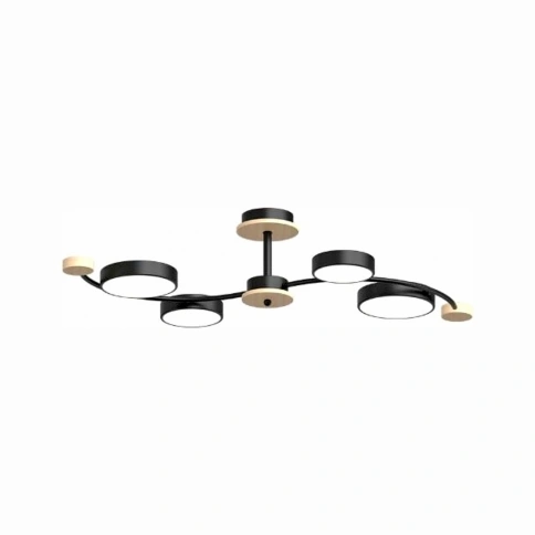 Потолочный cветильник LED4U L3206-800 BK фото 1