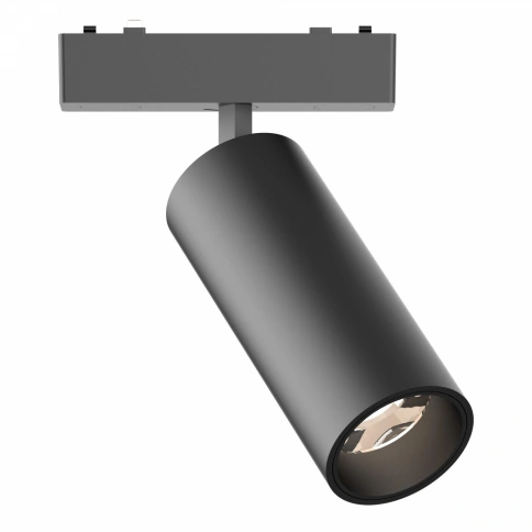 ST677.446.18 Магнитный трековый светильник Черный LED 1*18W 4000K 1 060Lm Ra>90 IP20 D55xH135 48V фото 1