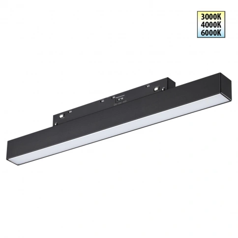 359617 SHINO NT25 000 черный Трековый светильник для низков. шинопровода с переключ. цв. темпер. IP2 фото 2
