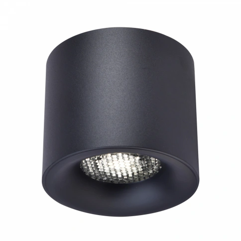 ST761.443.10 Светильник потолочный черный LED 1*10W 4000K 530Lm Ra 36° IP20 D80xH70 170-240VV фото 1