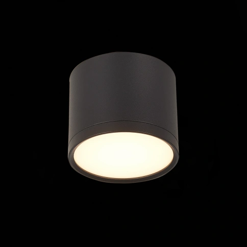 ST113.432.09 Светильник потолочный Черный LED 1*9W 3000K 702Lm Ra>90 120° IP20 D88xH75 170-240V фото 1
