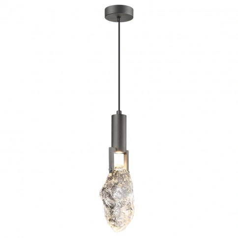 6695/5L MIDCENT ODL24 339 Подвесной светильник брашир. черный/металл/стекло IP20 LED 5W 200Лм 3000K  фото 3
