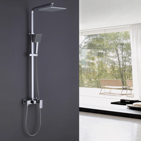 Душевая стойка ABBER Daheim AF8220L без излива, хром фото 2