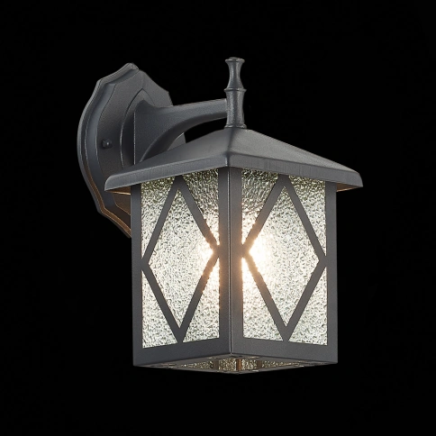 SL084.411.01 Светильник уличный настенный ST-Luce Черный/Черный, Прозрачный E27 1*60W фото 1