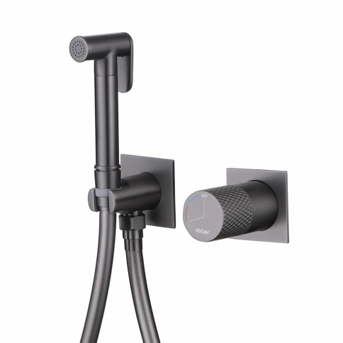 Смеситель ABBER Rund AF8725NG с гигиеническим душем, никель фото 1