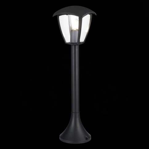 SL081.405.01 Светильник уличный наземный ST-Luce Черный/Черный, Прозрачный E27 1*40W фото 1