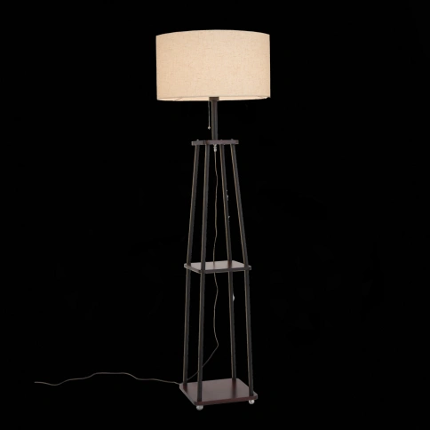 SLE302.405.01 Торшер ST-Luce Черный, Коричневый/Бежевый E27 1*40W (из 2-х коробок) фото 1