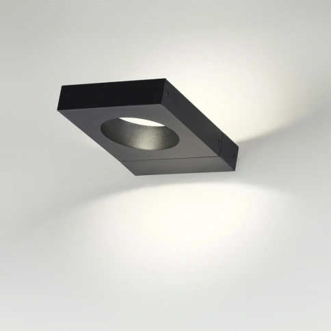 6653/5WL NATURE ODL24 623 черный/металл/акрил Уличный настенный светильник IP54 LED 5W 4000K AC85-26 фото 3