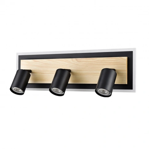 8025/20WL LEDIO LN24 черный/дерево, металл/МДФ Настенный светильник LED GU10 3*10W + LED 20W 220V PI фото 2