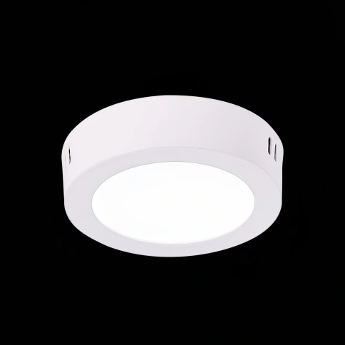 ST112.532.06 Светильник настенно-потолочный Белый LED 1*6W 3000K 330Lm Ra80 120° IP20 D110xH28 90-26 фото 1