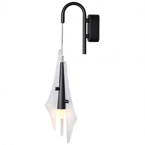 5442/6WLA L-VISION ODL_EX26 черный/бел.матовый/металл/стекло/акрил Бра LED*6W 3000K 633Лм AFALINA фото 2
