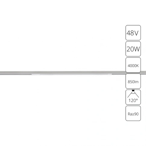 Магнитный трековый светильник Arte Lamp OPTIMA A7264PL-1WH фото 1