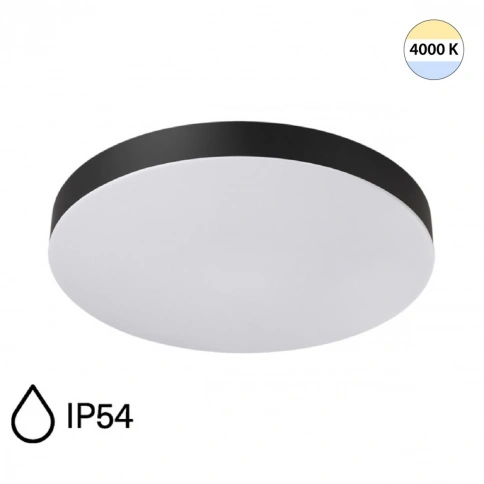 7760/36L MITRA LED SN 107 Светильник пластик/белый/черный LED 36Вт 4000K D400 IP54 GAMMA фото 1