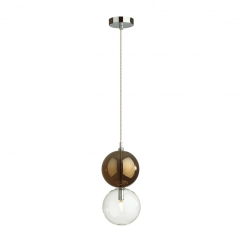 4980/1B PENDANT ODL22 469 хром/коричневый/стекло Подвес G9 1*40W TWIXY фото 3