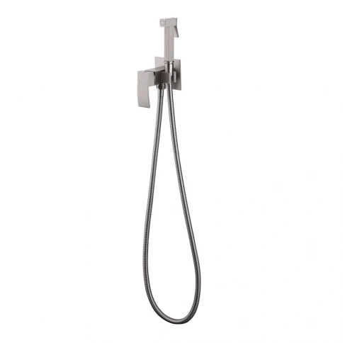 Смеситель ABBER Wasserfall AF8625SP с гигиеническим душем, сатин фото 2