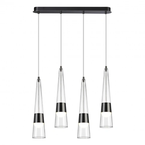 5044/42L L-VISION ODL24 435 глянц.темн.хром/прозрачный/металл/стекло Люстра LED 42W 3000K 4167Лм LUM фото 3