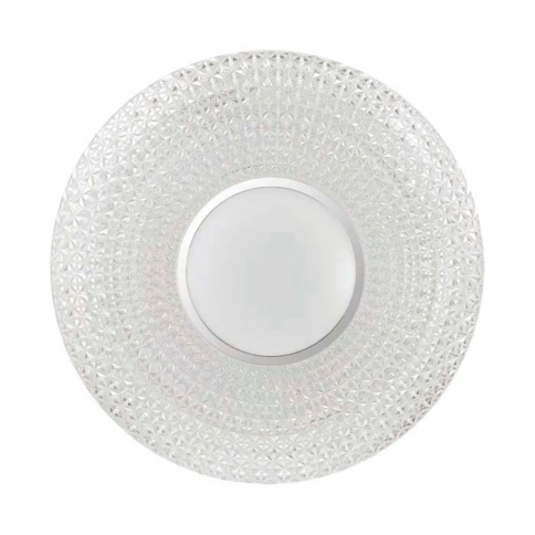 2048/DL PALE SN 049 Светильник пластик/белый/прозрачный/хром LED 48Вт 3000-6300K D420 IP43 пульт ДУ  фото 1