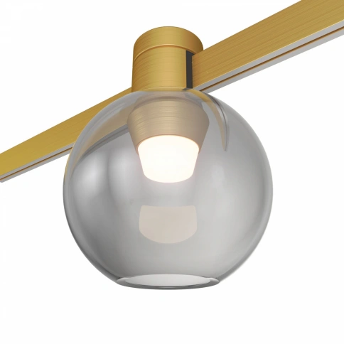 ST819.246.03 Магнитный трековый светильник FARM Золотистый LED 1*3W 4000K 89Lm Ra90 120 IP20 D85xH1 фото 1