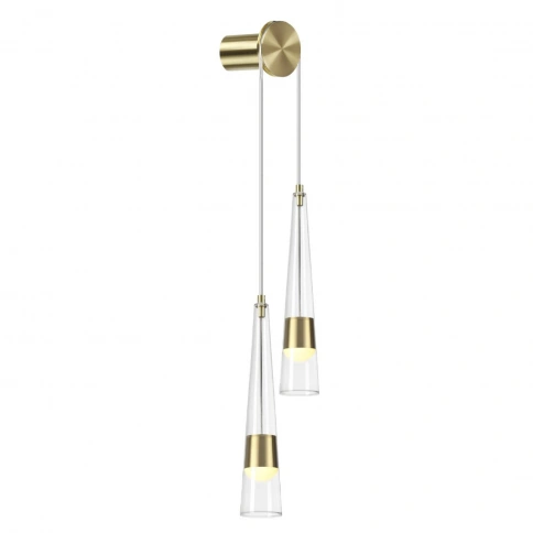 5043/24WL L-VISION ODL24 435 глянц.золото/прозрачный/металл/стекло Бра LED 24W 3000K 2536Лм LUMP фото 3