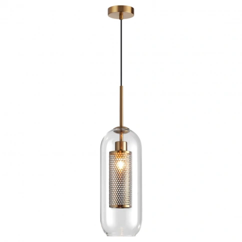 4940/1 PENDANT ODL22 467 античн.бронза/металл/прозрачный/стекло Подвес E27 1*40W CLOCKY фото 3