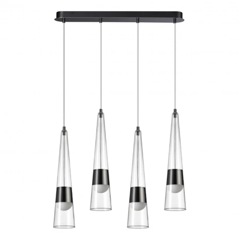 5044/42L L-VISION ODL24 435 глянц.темн.хром/прозрачный/металл/стекло Люстра LED 42W 3000K 4167Лм LUM фото 1